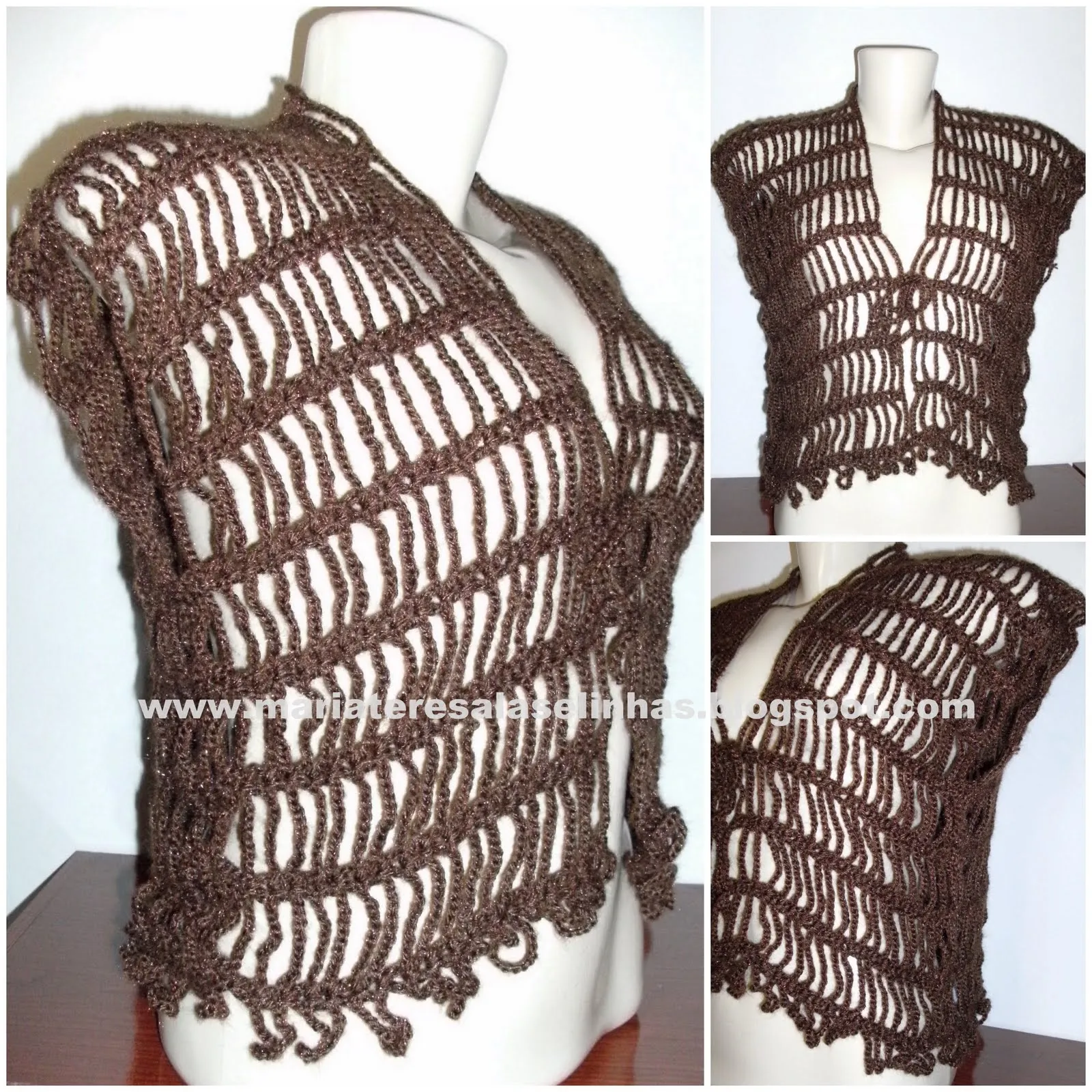 Maria Teresa Lãs e Linhas: Colete em crochet Inspiração - MT4151