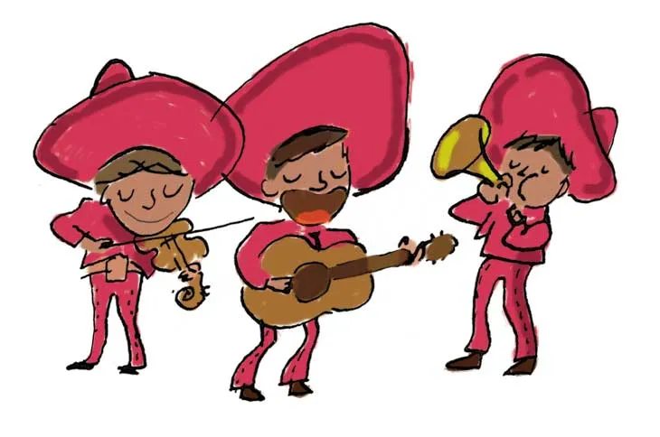 Caricatura mariachi - Imagui