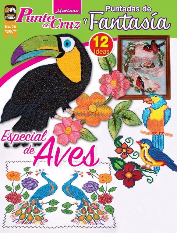 Mariana Punto de Cruz 76 - Especial de Aves - Formato Digital - Tejemania Mariana Punto de Cruz 76 - Especial de Aves - Formato Digital - Tejemania