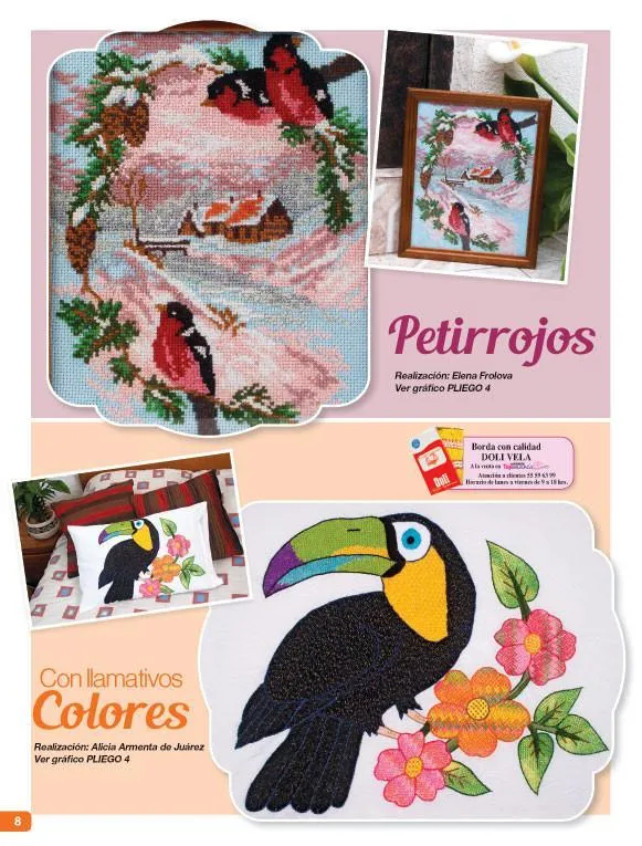 Mariana Punto de Cruz 76 - Especial de Aves - Formato Digital - Tejemania