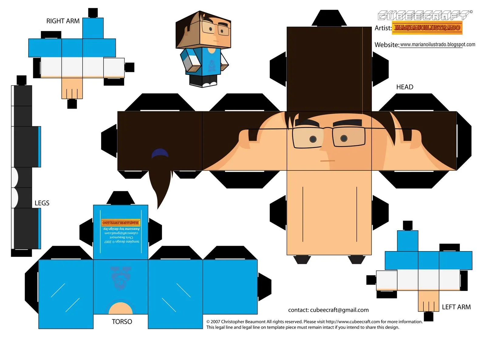 Mariano Ilustrado: Marianoilustrado para armar (con sidekick Fer) Mariano Ilustrado: Marianoilustrado para armar (con sidekick Fer)