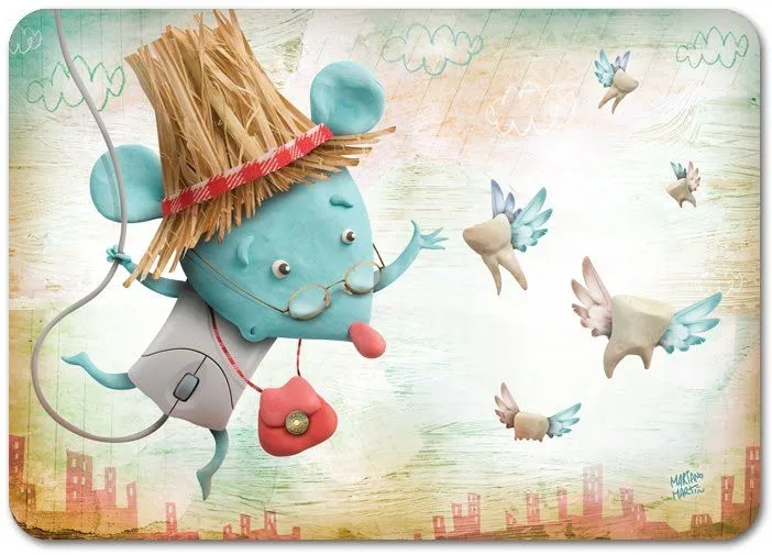 mariano martin portfolio: "Ratón Pérez" - clay illustration