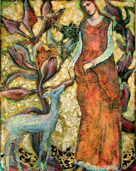 Marie LoParco,"Woman With Blue Faun." Available as an 8" x10 ... Marie LoParco,"Woman With Blue Faun." Available as an 8" x10 ...