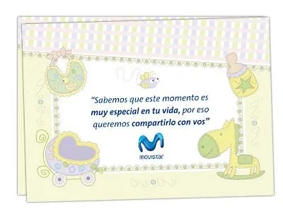 MARIELA SANTOS: Tarjeta de nacimiento Movistar (diseño & ilustración) MARIELA SANTOS: Tarjeta de nacimiento Movistar (diseño & ilustración)