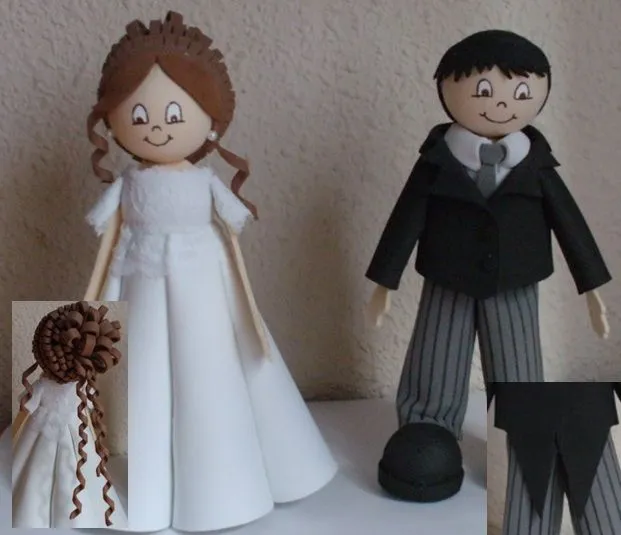 Como hacer novios fofuchos - Imagui