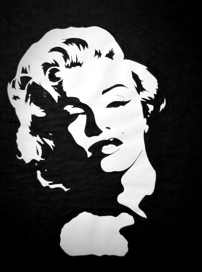 Marilyn Monroe stencil by Coralqueen on DeviantArt