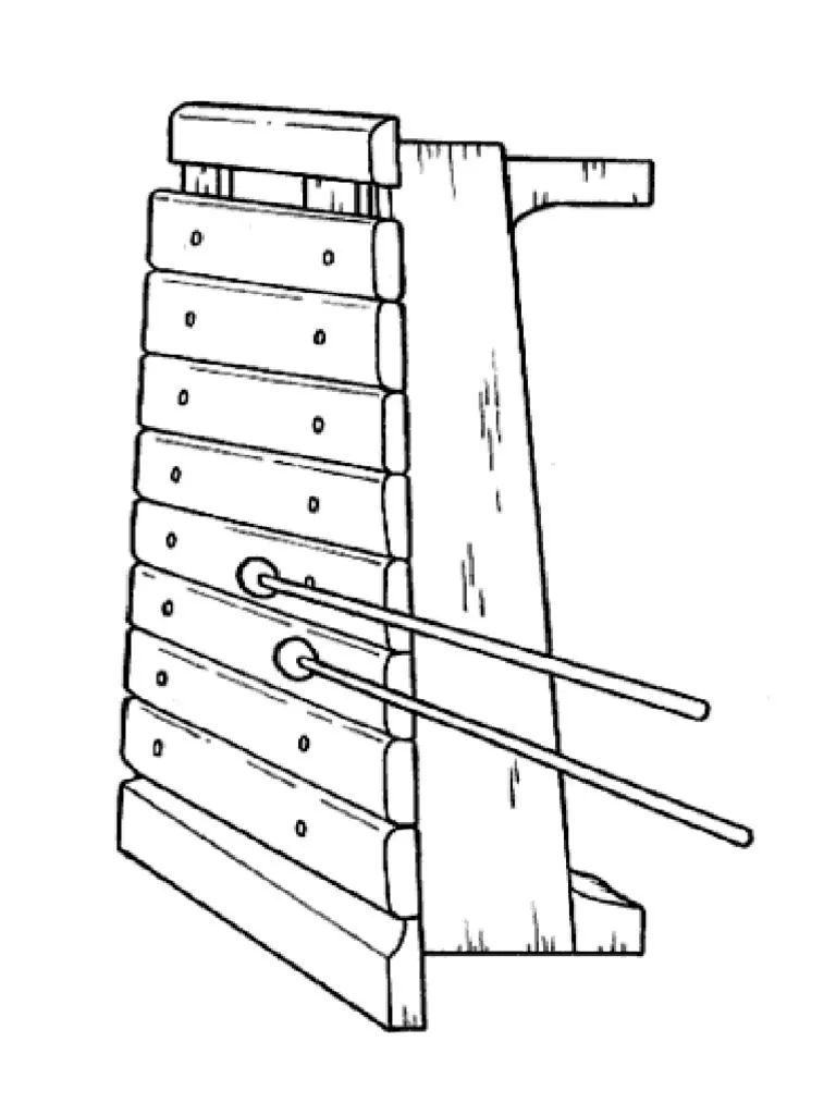 2 Marimbas para Colorear Tamaño Carta | PDF 2 Marimbas para Colorear Tamaño Carta | PDF