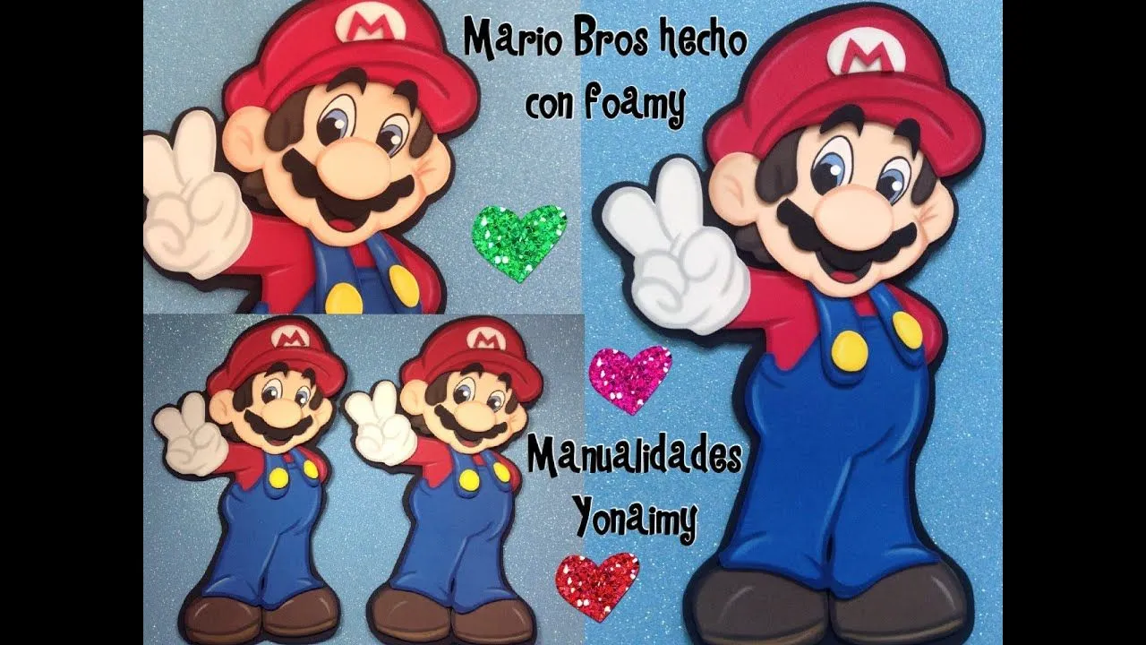 MARIO BROS HECHO CON FOAMY O GOMA EVA PARTE 1 - YouTube MARIO BROS HECHO CON FOAMY O GOMA EVA PARTE 1 - YouTube