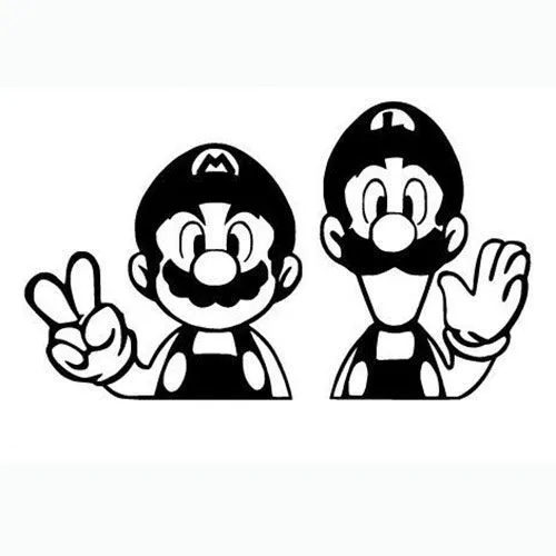 Mario Bros Laptop Car Truck Vinyl Decal Window Sticker PV306 ... Mario Bros Laptop Car Truck Vinyl Decal Window Sticker PV306 ...