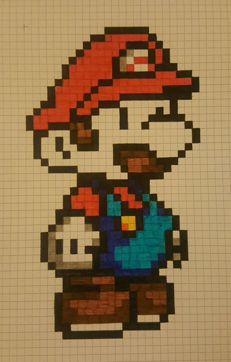 Mario bross | Arte píxeles minecraft, Dibujos en cuadricula, Dibujos