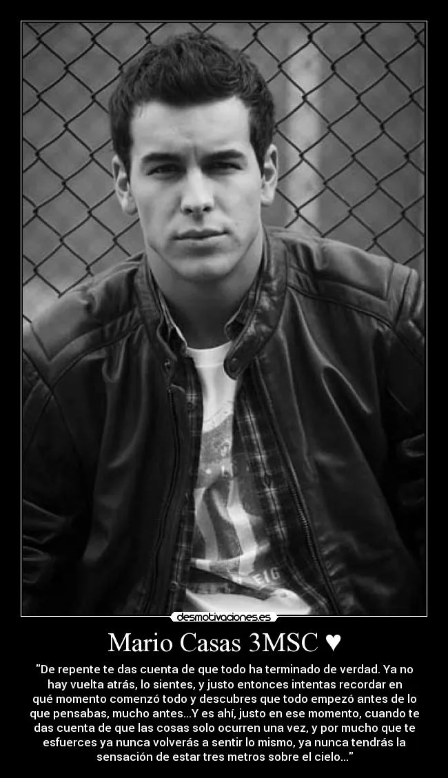 Mario Casas 3MSC ♥ | Desmotivaciones