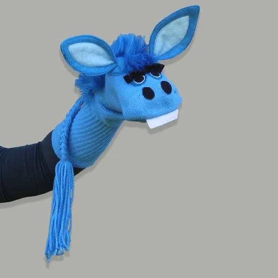 Marioneta de calcetín de lujo burro encantador calidad de - Etsy México Marioneta de calcetín de lujo burro encantador calidad de - Etsy México