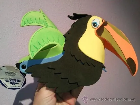 como hacer una marioneta de tucan - Buscar con Google | Goma eva o ...