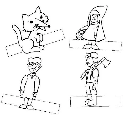 Titeres de papel para imprimir - Imagui