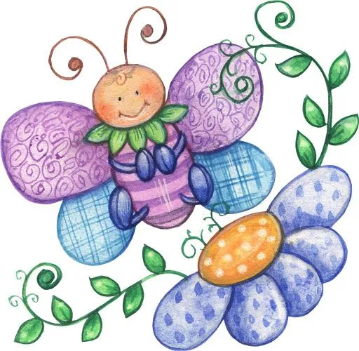 Mariposas y flores animados - Imagui