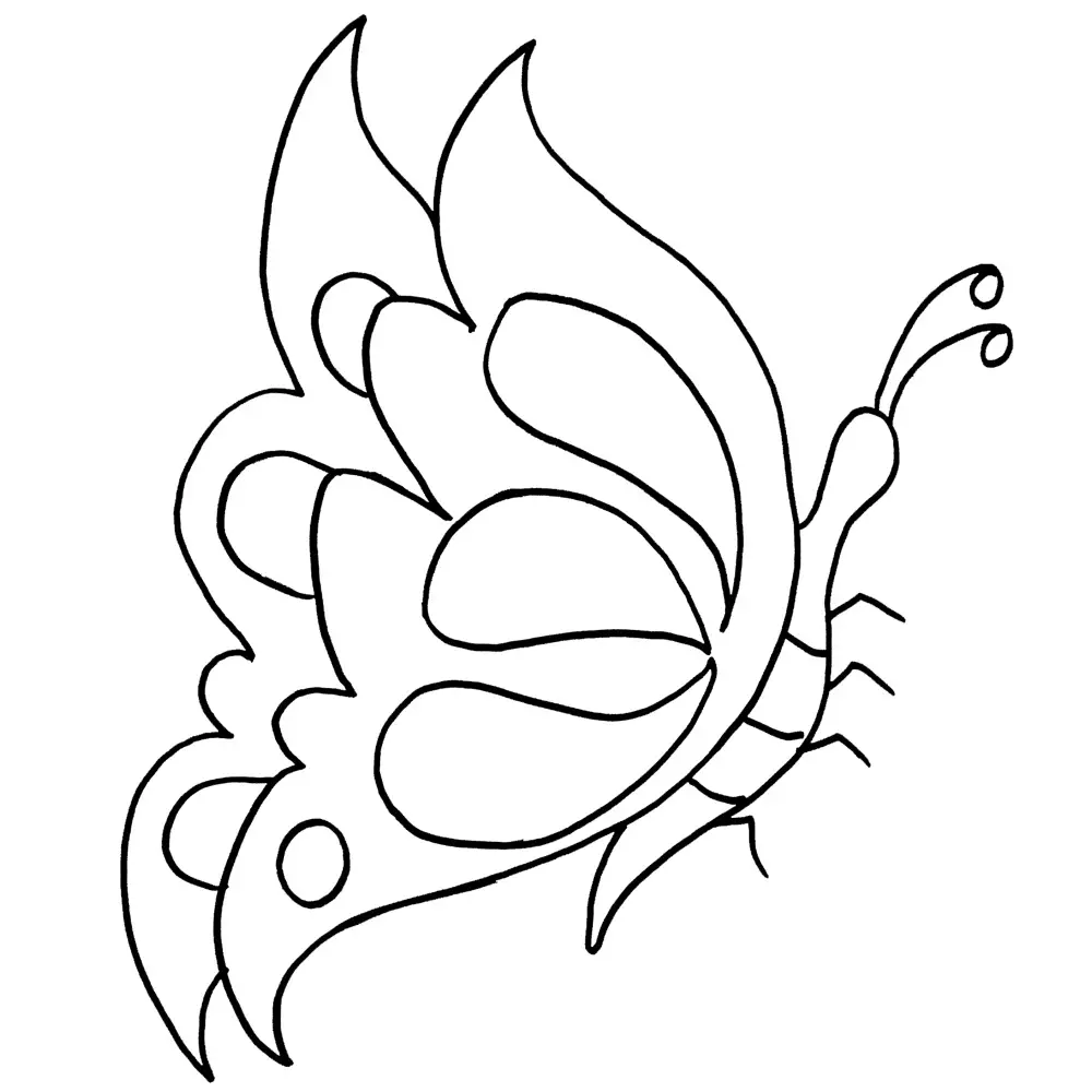 Mariposa para colorear
