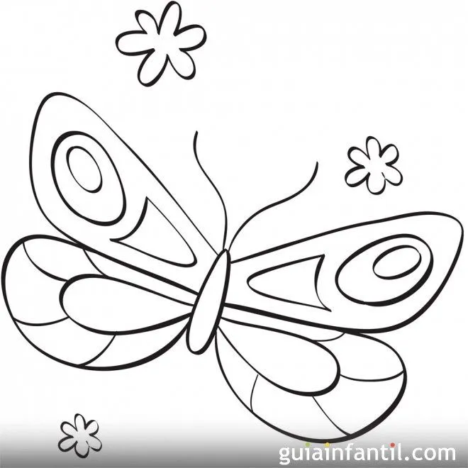 Mariposa para dibujar - 10 dibujos de mariposas para colorear