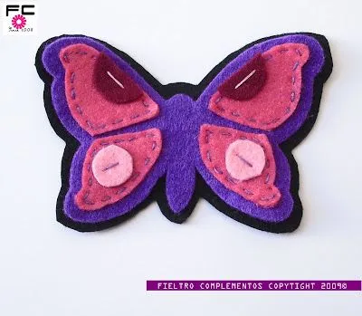 Mariposa de fieltro patrones - Imagui