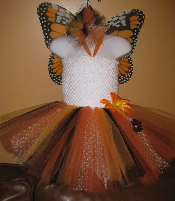 Mariposa monarca Tutu vestido con alas y por FluffyStuff2010 Mariposa monarca Tutu vestido con alas y por FluffyStuff2010