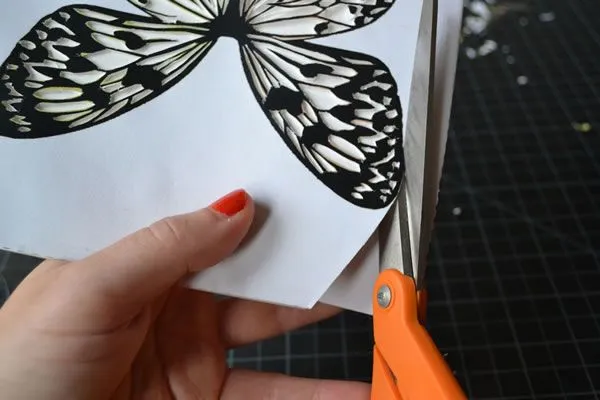 Mariposa de papel enmarcada - Guía de MANUALIDADES Mariposa de papel enmarcada - Guía de MANUALIDADES