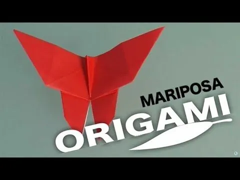 Cómo hacer una mariposa de papel. Origami - YouTube