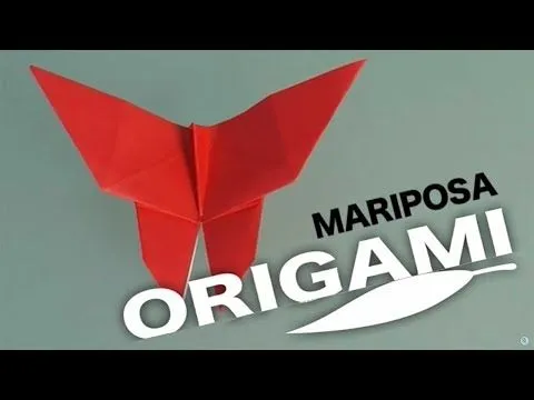 Cómo hacer una mariposa de papel. Origami - YouTube Cómo hacer una mariposa de papel. Origami - YouTube