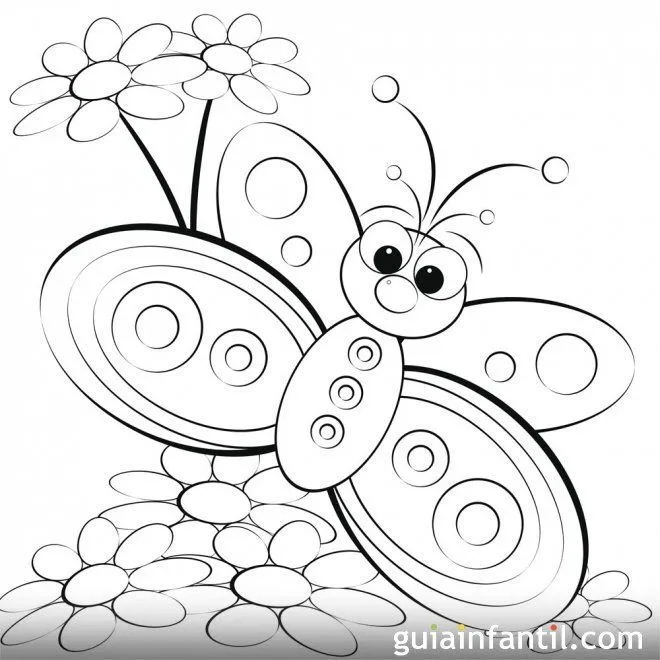 Mariposa para pintar - 10 dibujos de mariposas para colorear