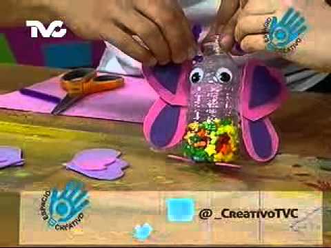 Cómo hacer una Mariposa Reciclada (EC) - YouTube Cómo hacer una Mariposa Reciclada (EC) - YouTube