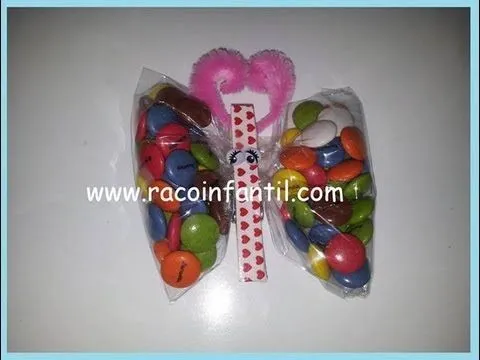 Cómo hacer una mariposa rellena de gominolas (www.racoinfantil.com ... Cómo hacer una mariposa rellena de gominolas (www.racoinfantil.com ...