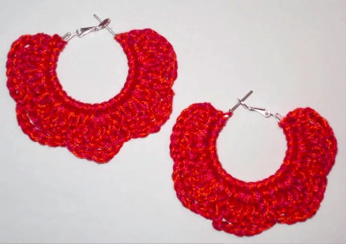 Zarcillos tejidos en crochet - Imagui