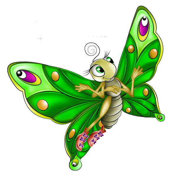 Mariposas animadas con caritas - Imagui