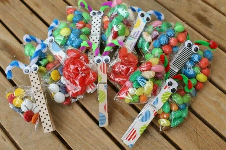 Mariposas de chuches | cumpleaños | Pinterest