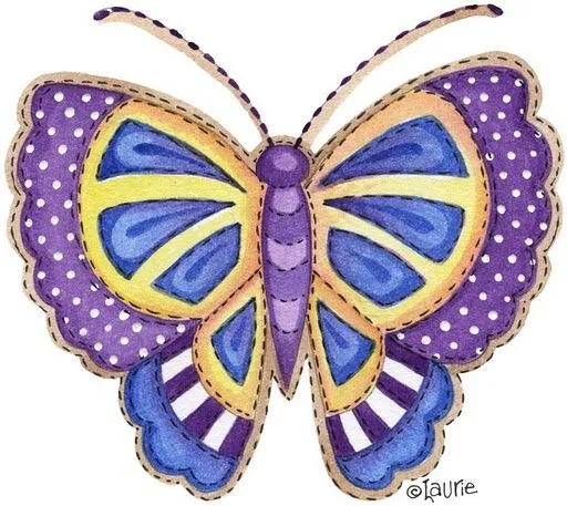 Mariposas de colores para imprimir - Imagenes y dibujos para ...