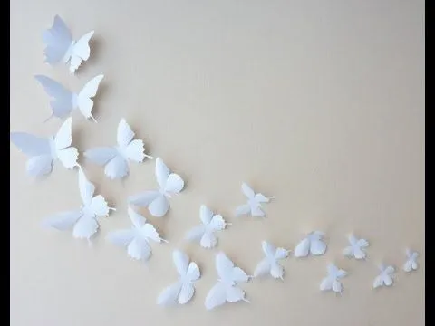 Como Hacer Mariposas Para Decorar (MANUALIDADES) - YouTube Como Hacer Mariposas Para Decorar (MANUALIDADES) - YouTube