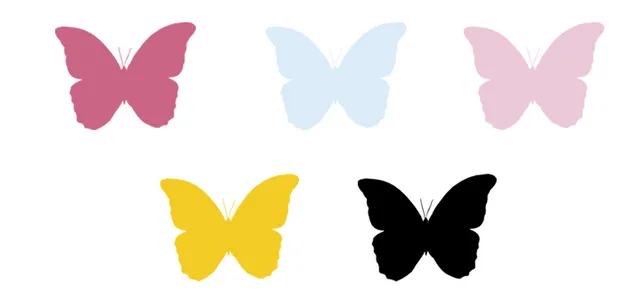 Plantilla mariposa pared - Imagui