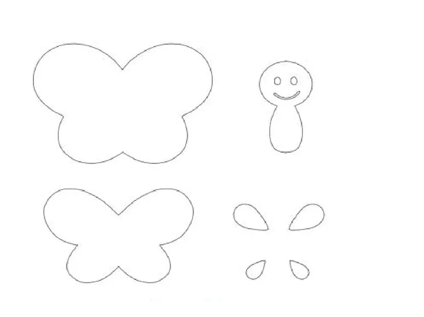 Como hacer mariposas de fieltro | Manualidades On Como hacer mariposas de fieltro | Manualidades On