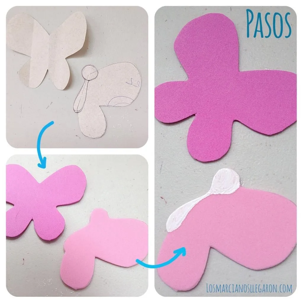 mariposas en foami | Aprender manualidades es facilisimo. mariposas en foami | Aprender manualidades es facilisimo.