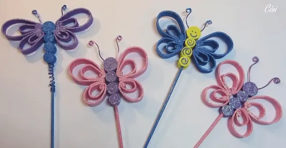 Mariposas hechas de Foami | Facil rapido y reciclable. Cosas ... Mariposas hechas de Foami | Facil rapido y reciclable. Cosas ...