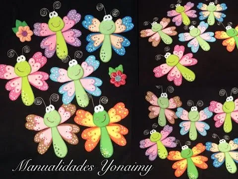 MARIPOSAS O LIBELULAS DE FOAMY O GOMA EVA ( LIBELUMARIPOSAS ...