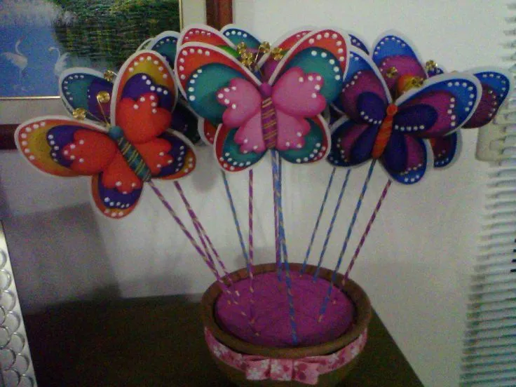 Mariposas | Manualidades/Goma eva/Foami | Pinterest