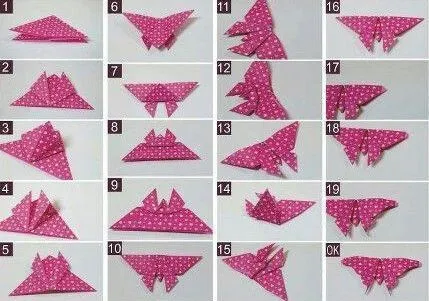 Mariposa de papel paso a paso | manualidades | Pinterest