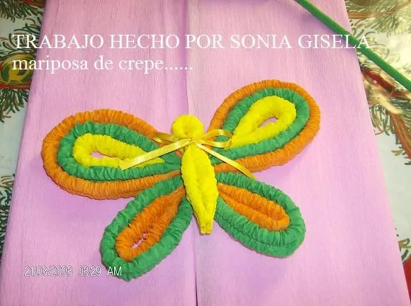 Mariposas de papel crepe corrugado - Imagui Mariposas de papel crepe corrugado - Imagui