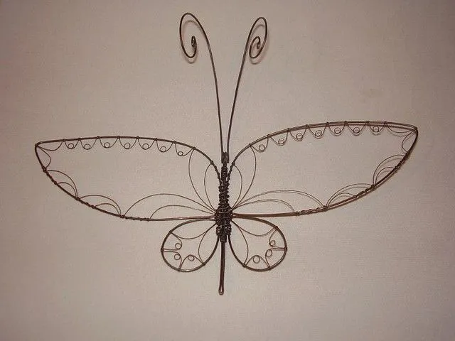 mariposas pequenas 35x15cm mariposas de alambre de fierro dibujadas ... mariposas pequenas 35x15cm mariposas de alambre de fierro dibujadas ...