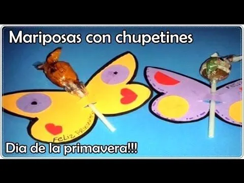Mariposas para el día de la Primavera!!! - YouTube Mariposas para el día de la Primavera!!! - YouTube
