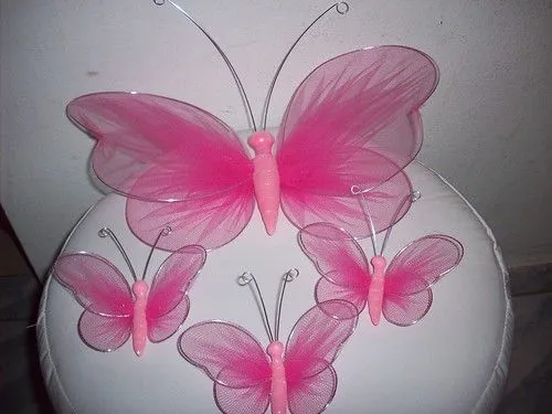 Mariposas en tul y alambre | Flickr - Photo Sharing!