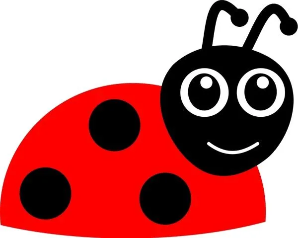 Mariquita de dibujos animados Vector de imágenes prediseñadas ...