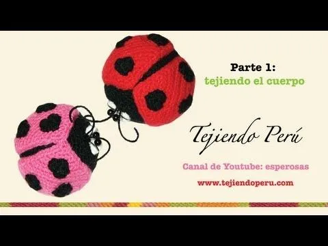 Mariquitas tejidas a crochet (amigurumi ladybugs) Parte 1 ... Mariquitas tejidas a crochet (amigurumi ladybugs) Parte 1 ...