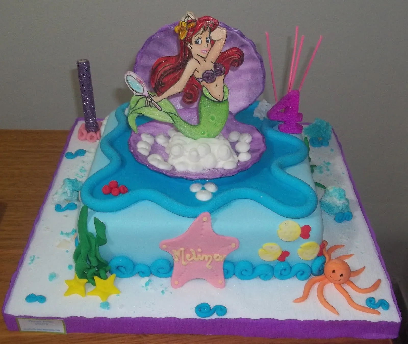 Tortas de Ariel la sirenita - Imagui