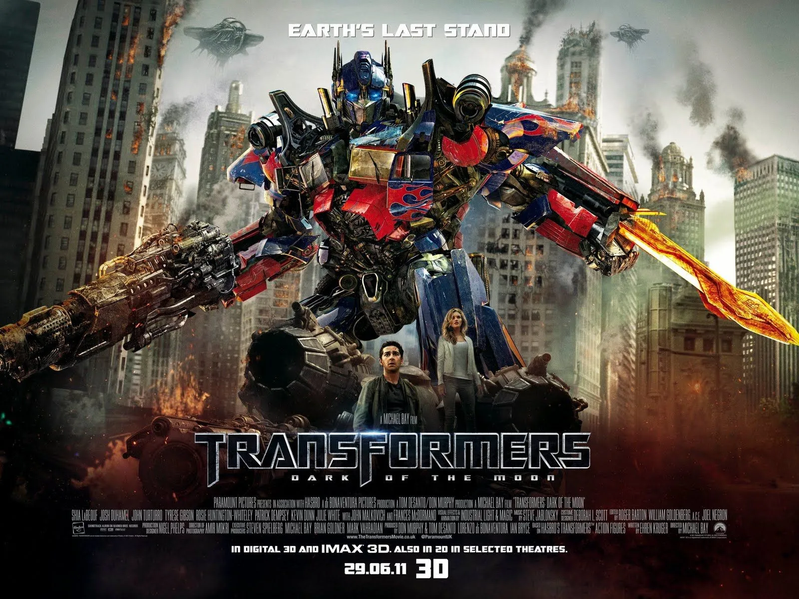 MARK STOREY - ORIGINAL MOVIE ARTWORK: Hi Res Transformers 3 Poster