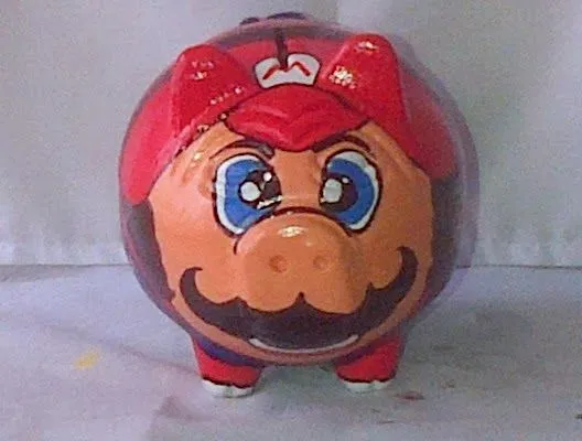 Marrano Pintado de "Mario Bross" | Mega Marranos pintados Marrano Pintado de "Mario Bross" | Mega Marranos pintados